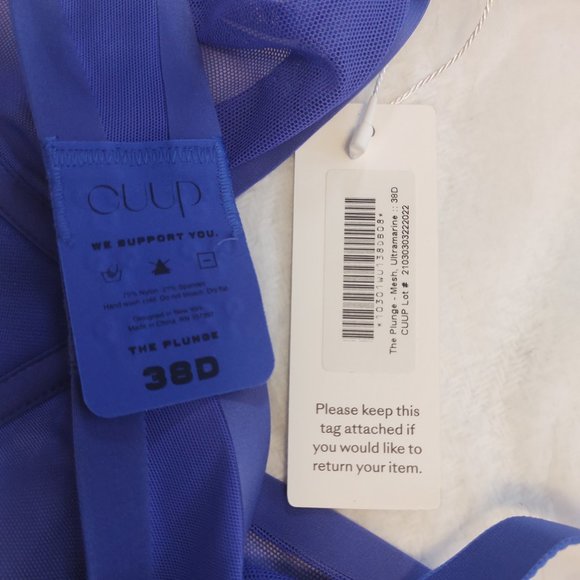 NWT CUUP 'The Plunge' bra 38D - Picture 3 of 3